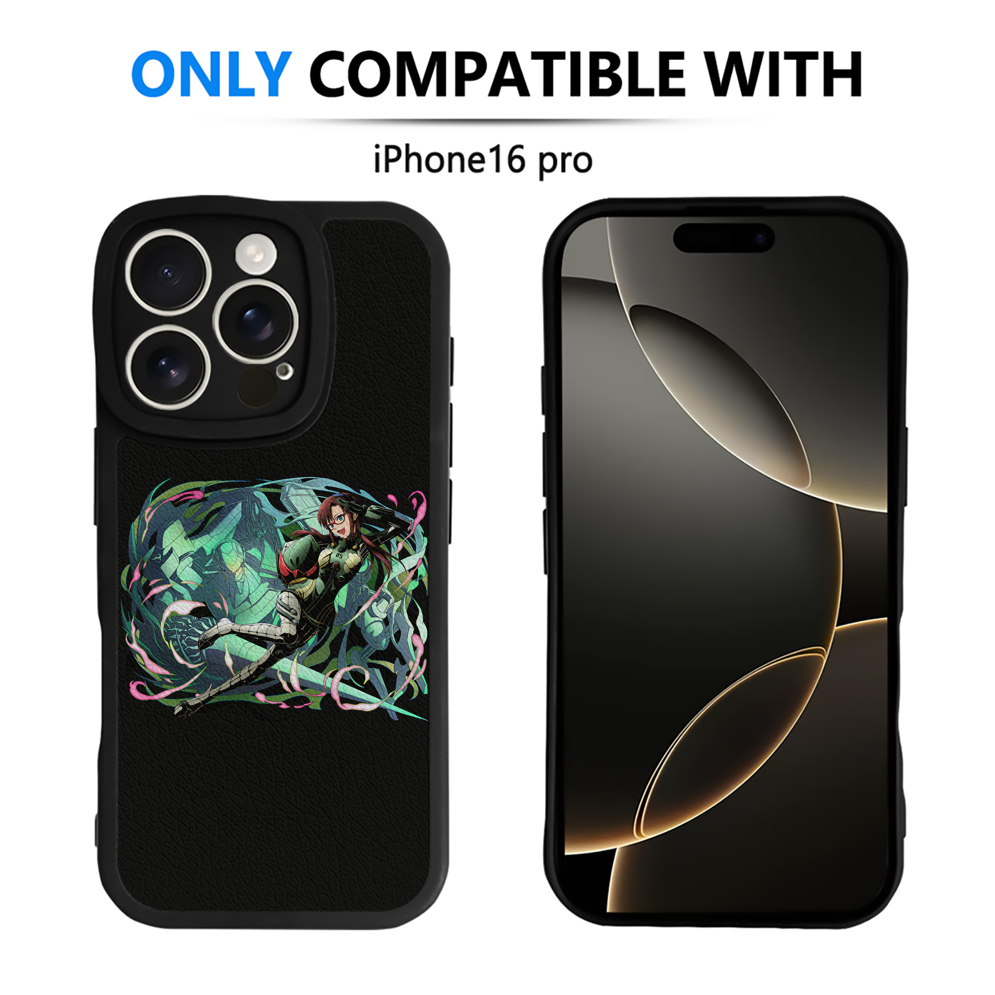（画像用） EVA 新世紀エヴァンゲリオン 【iPhone 16シリーズ対応】シリコンスマホケース（レザー調） 材質：シリコン